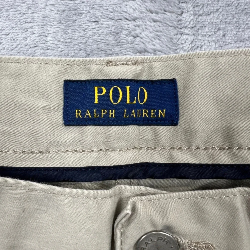 Polo Ralph Lauren Chinos Mens 38x34 Tan Khaki Straight Leg Stretch Pants